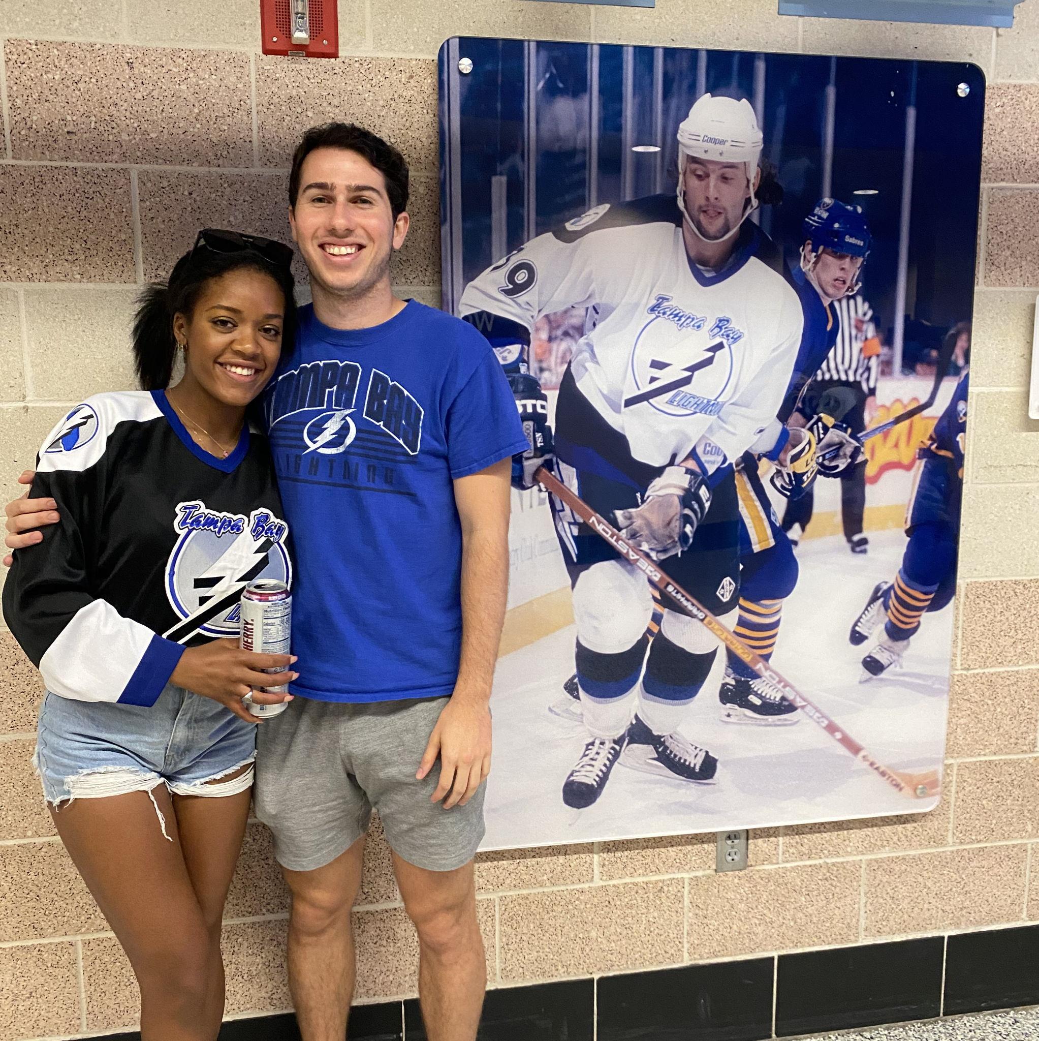 A Tampa Bay Lighting Game for our 1st anniversary!