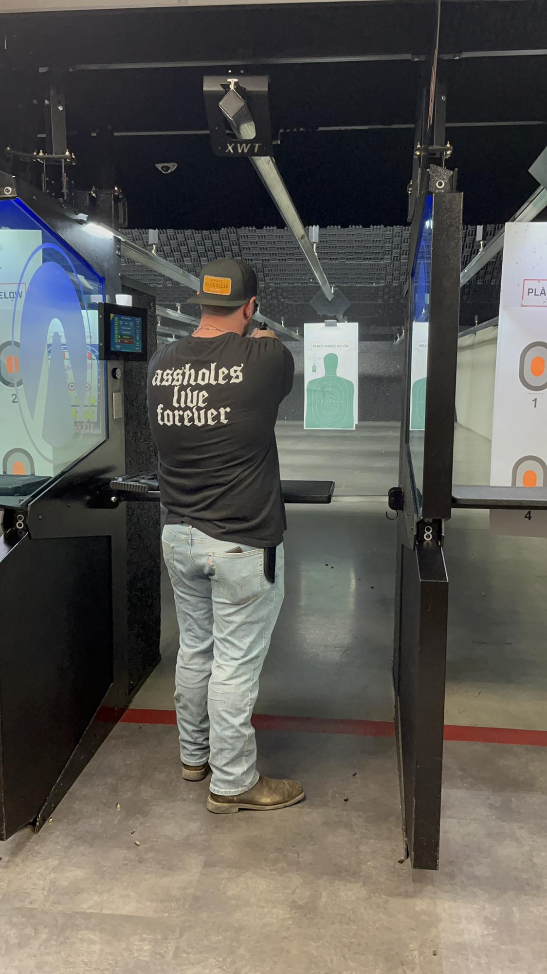 Sam and Kaela went to the gun range for a date!