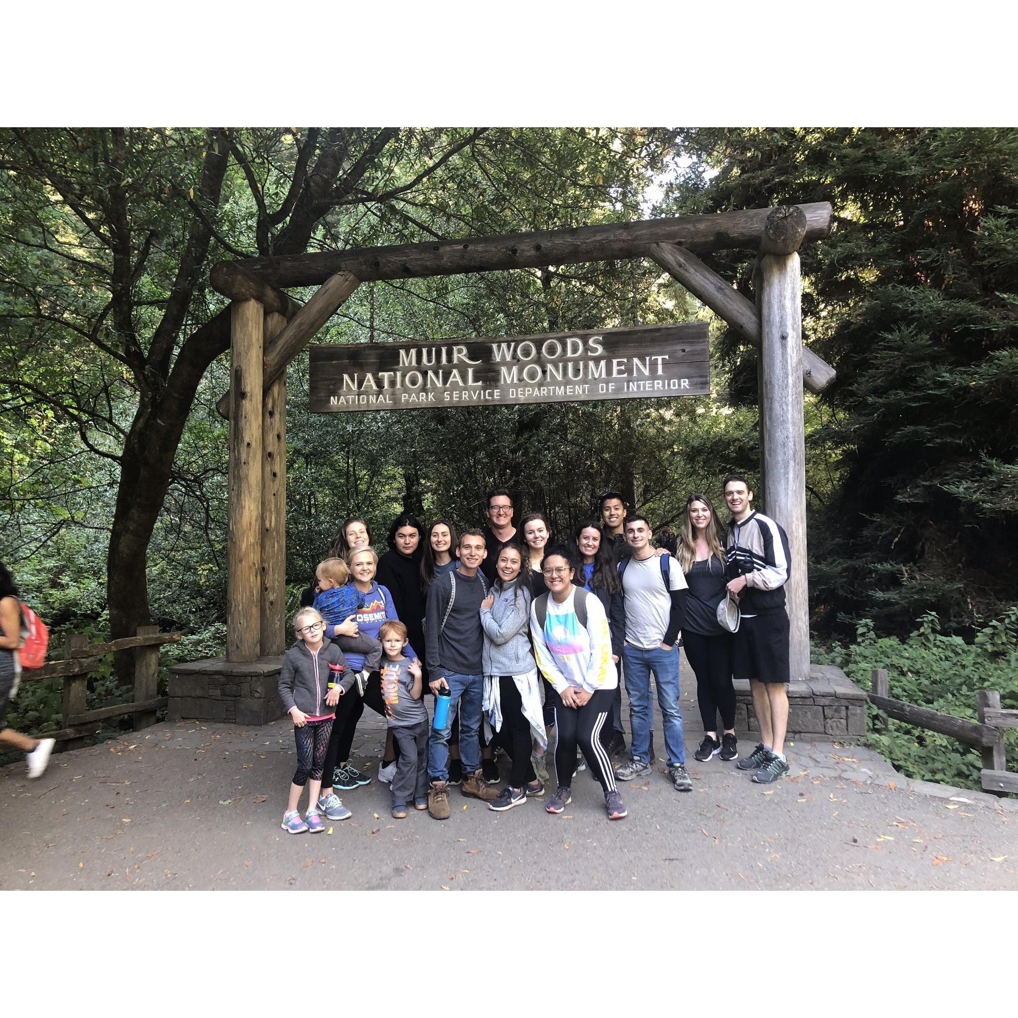 When we went on a hike at Muir Woods with some of our favorite people. That day felt like a dream: absolutely perfect.