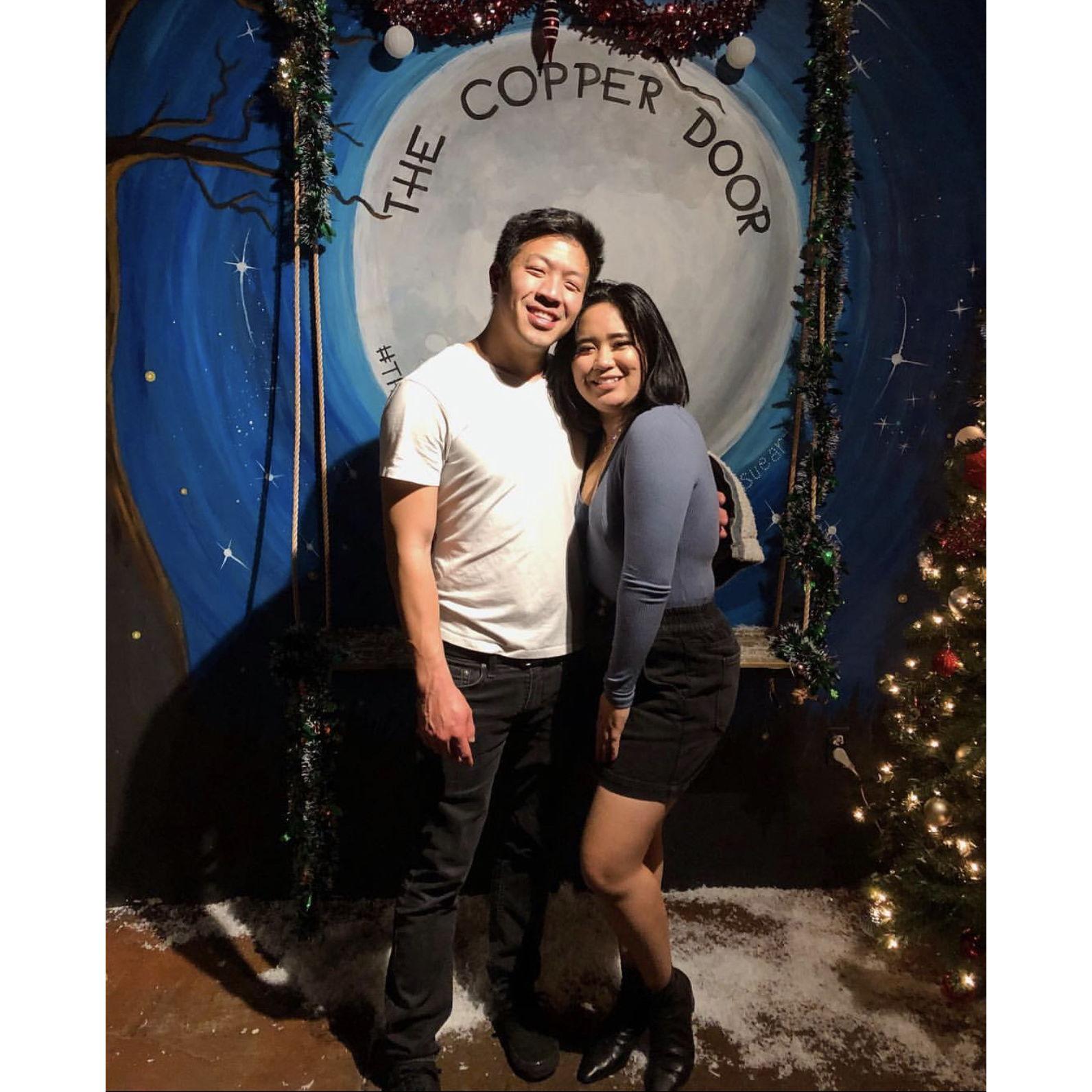 Our first outing together as more than friends.