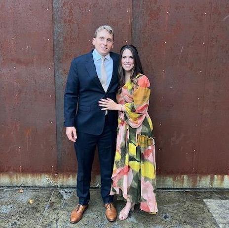 Celebrating Tim and Maddy getting married.
