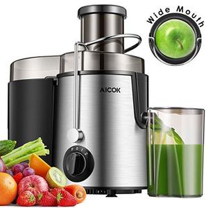 Aicok Juicer Juice Extractor BPA Free Premium Food Grade Stainless Steel Dual Speed Setting Juicer Machine, 400W