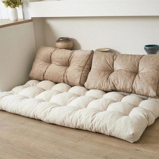 Custom Cushion Tufted Cushion Indoor Bench Cushion Window Seat Cushion Custom Tufted Cushion for Floor Home Decor Elegant Soft Seat Cushion
