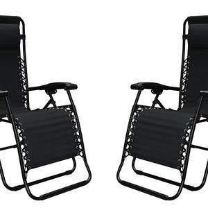 Caravan Sports Infinity Zero Gravity Chair - 2 Pack, Black