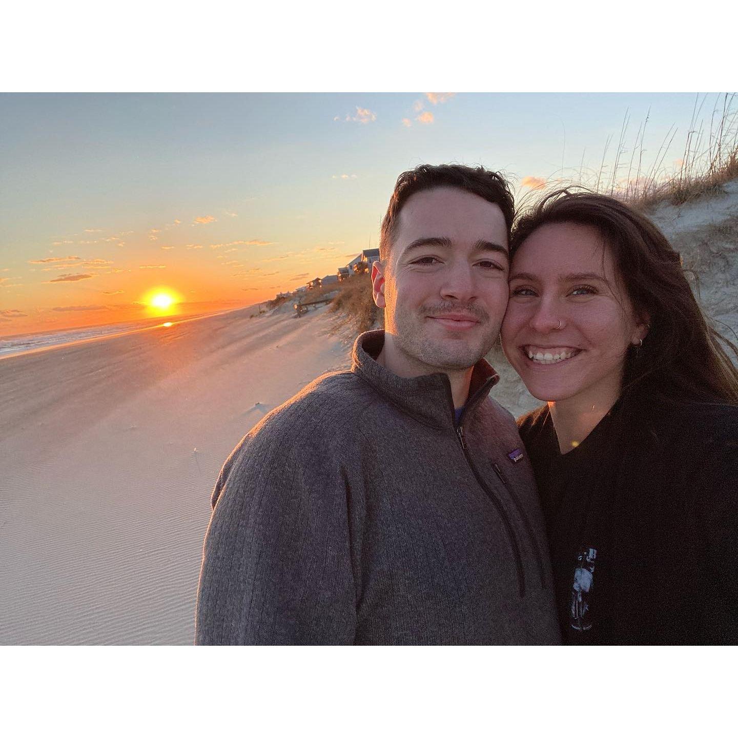 Our favorite beach sunset photo :)