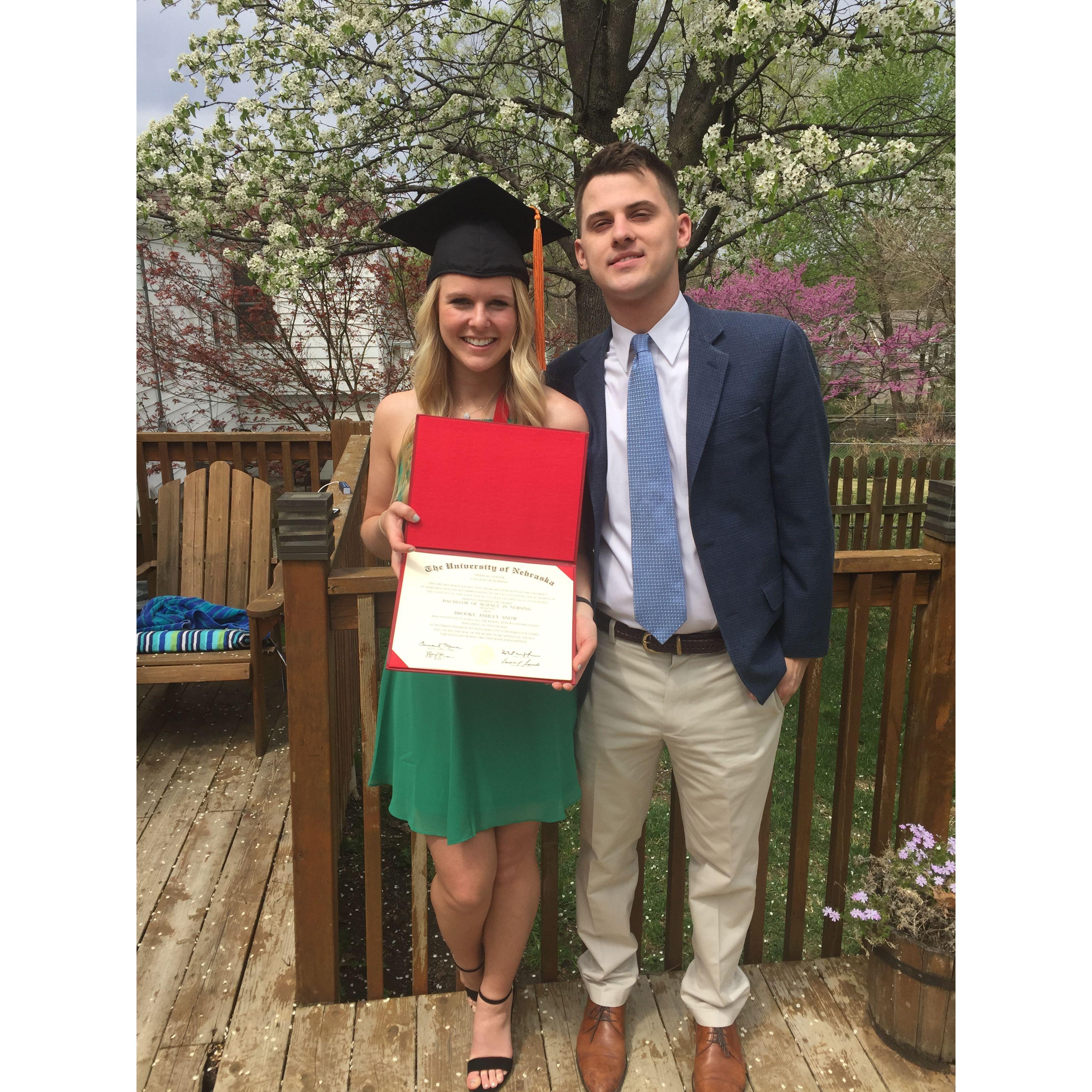 Brooke's graduation from nursing school in 2018!