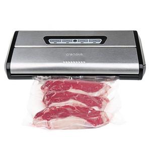 Upgraded, Crenova VS100 Vacuum Sealing System with Starter Kit, Metal Case, Compact Design, 3MM Sealer Width, Seal Indicator Lights, Manual Pulse Function+10 Pcs Vacuum Sealer Bags