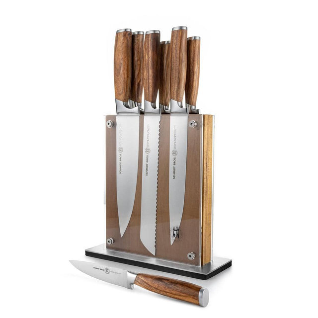 Zebra Wood, 7-Piece Knife Block Set