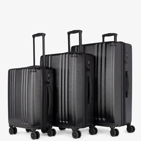 Ambeur 3-Piece Luggage Set- BLACK