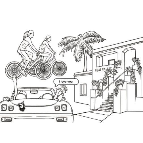 The girls' first weekend away was in Ojai, CA where they first said I love yous.