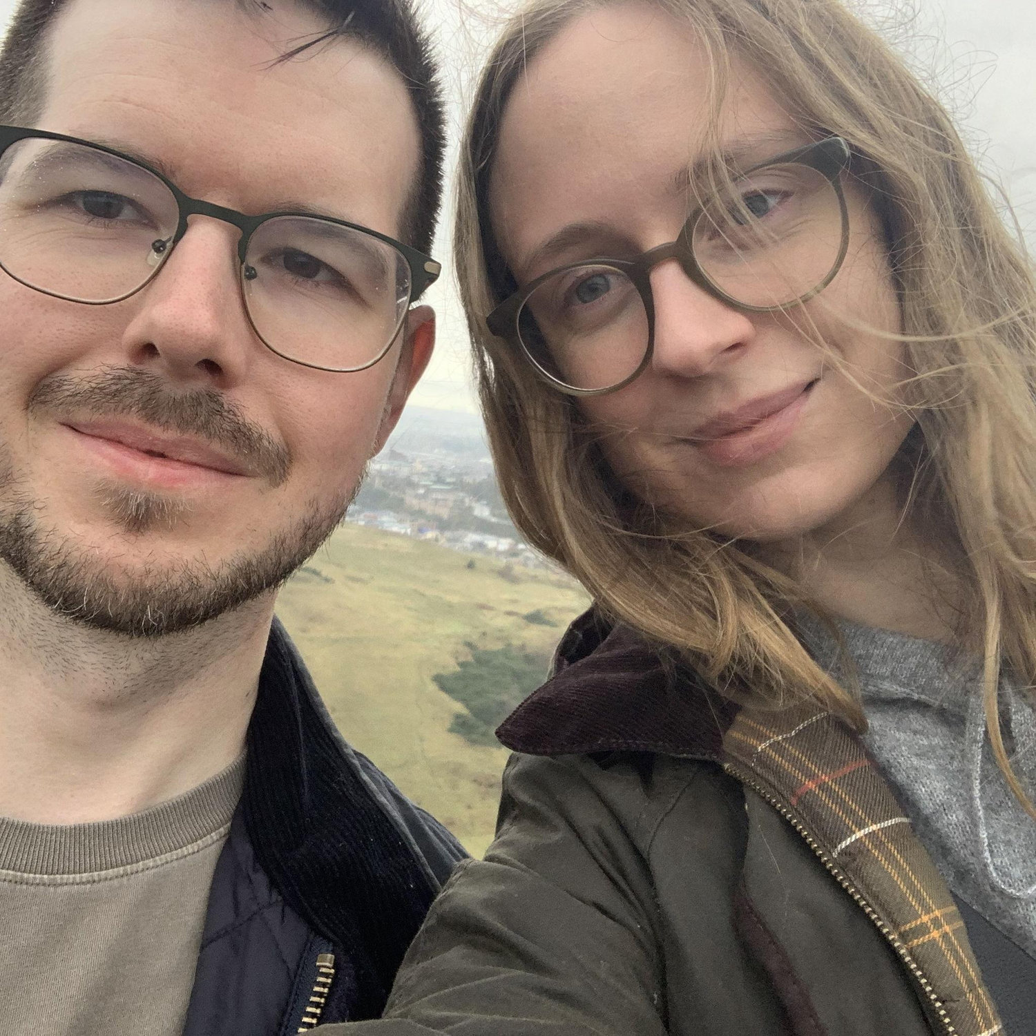 Arthur's Seat in Edinburgh, Scotland where we got engaged - November 2, 2024