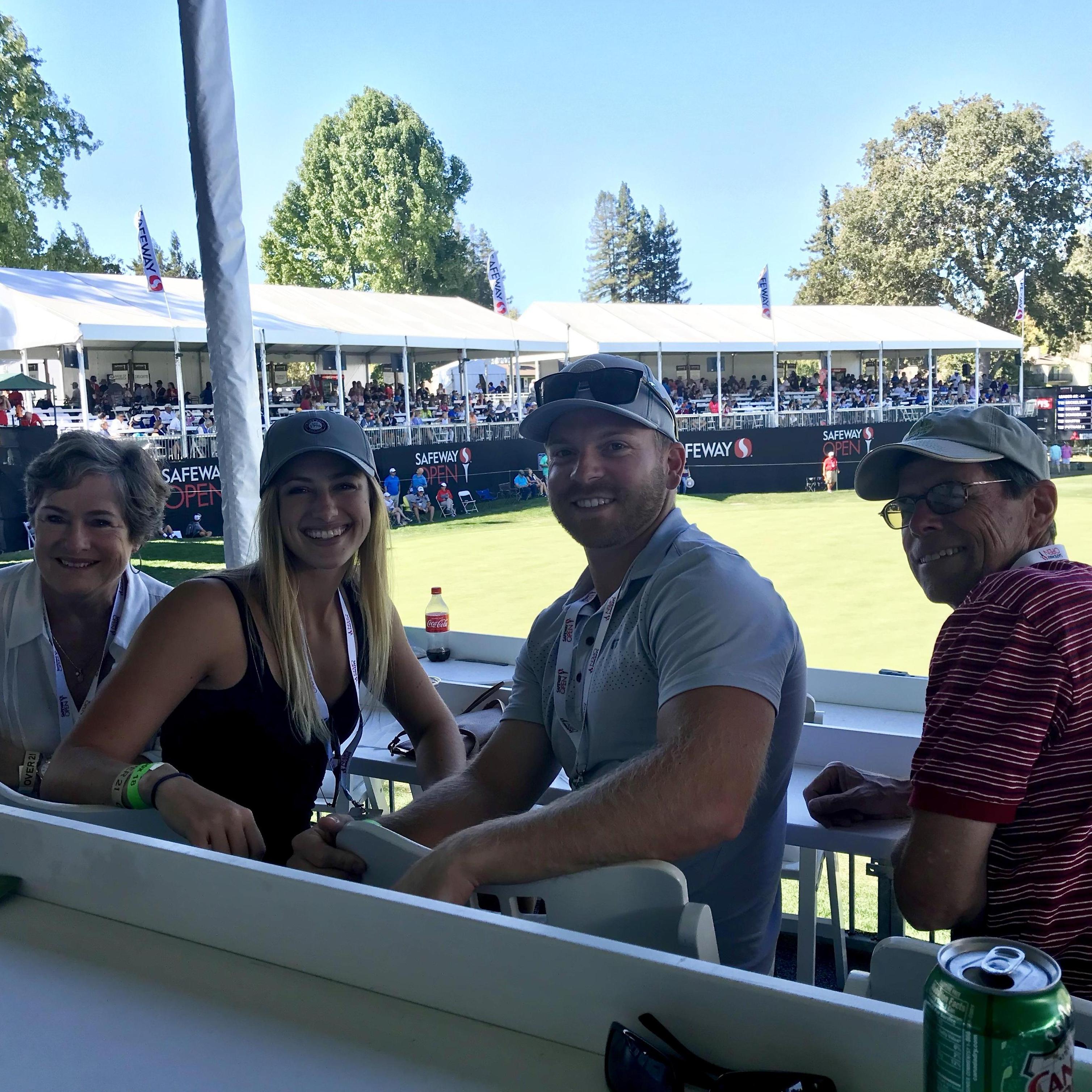 Safeway Open, 2017. Ryan and Rog's bonding over golf begins.