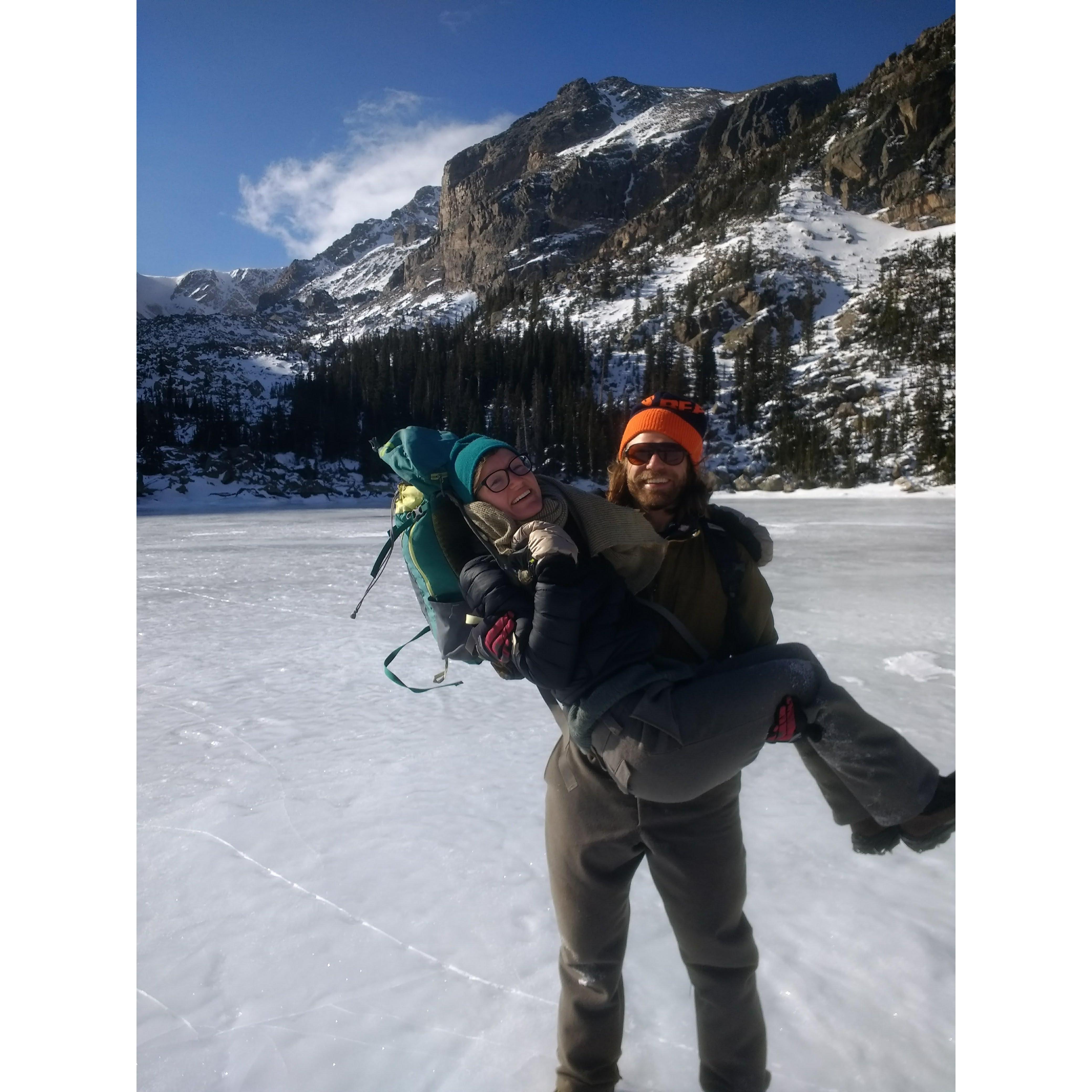 Colorado, 2017: winter hiking in Rocky Mountain National Park