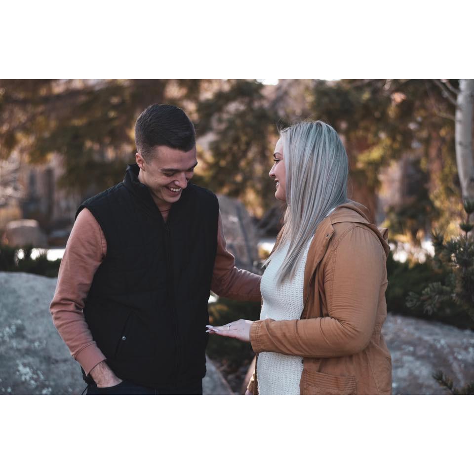 Right after we got engaged Fall 2018 Laramie, WY PC: Laurel Place