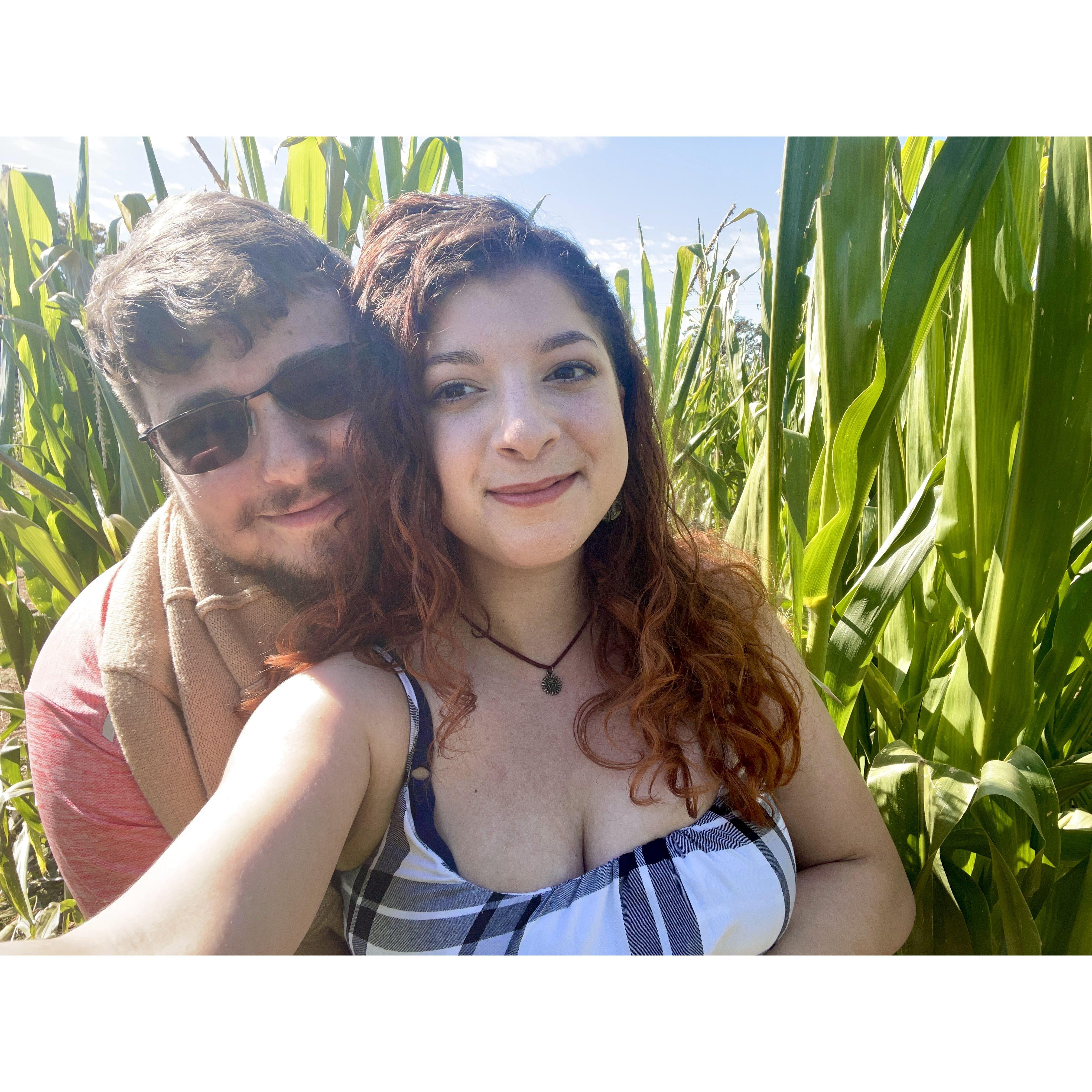 Denver Downs Farm date in the cornmaze Oct '22