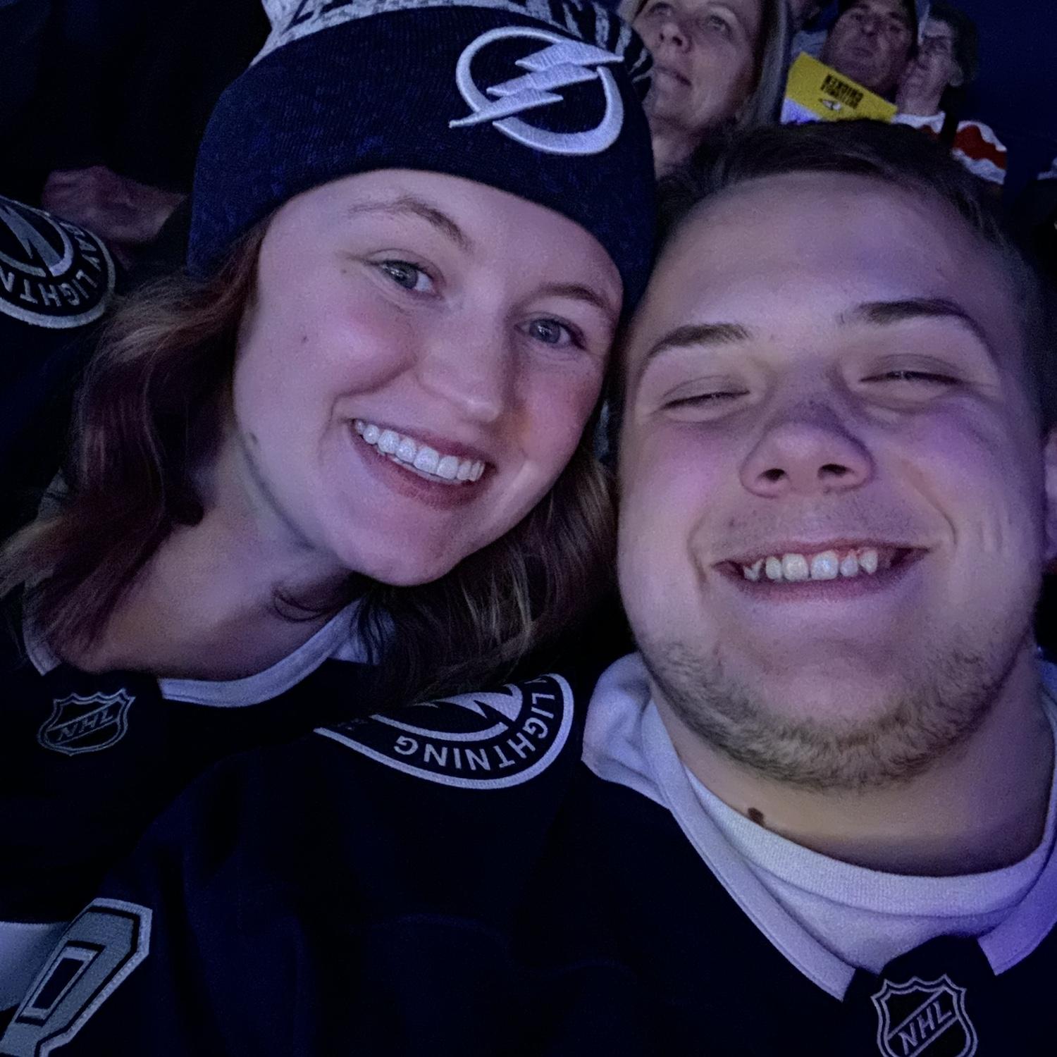First hockey game