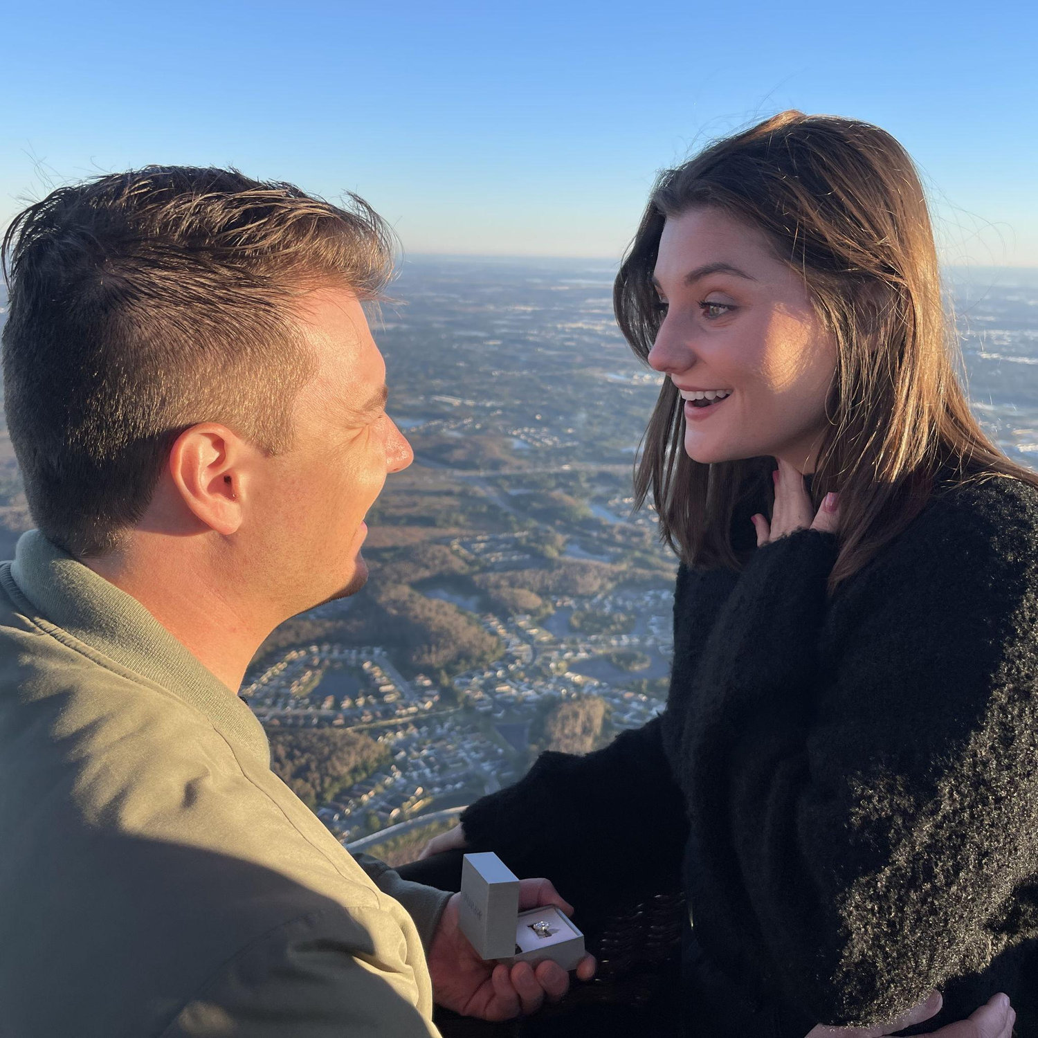 She said "yes!"