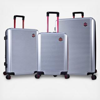 3-Piece Bejing Embossed Luggage Set