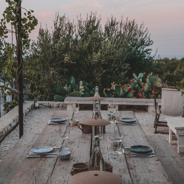 Farm to table dinner and wine experience at a Masseria in Puglia