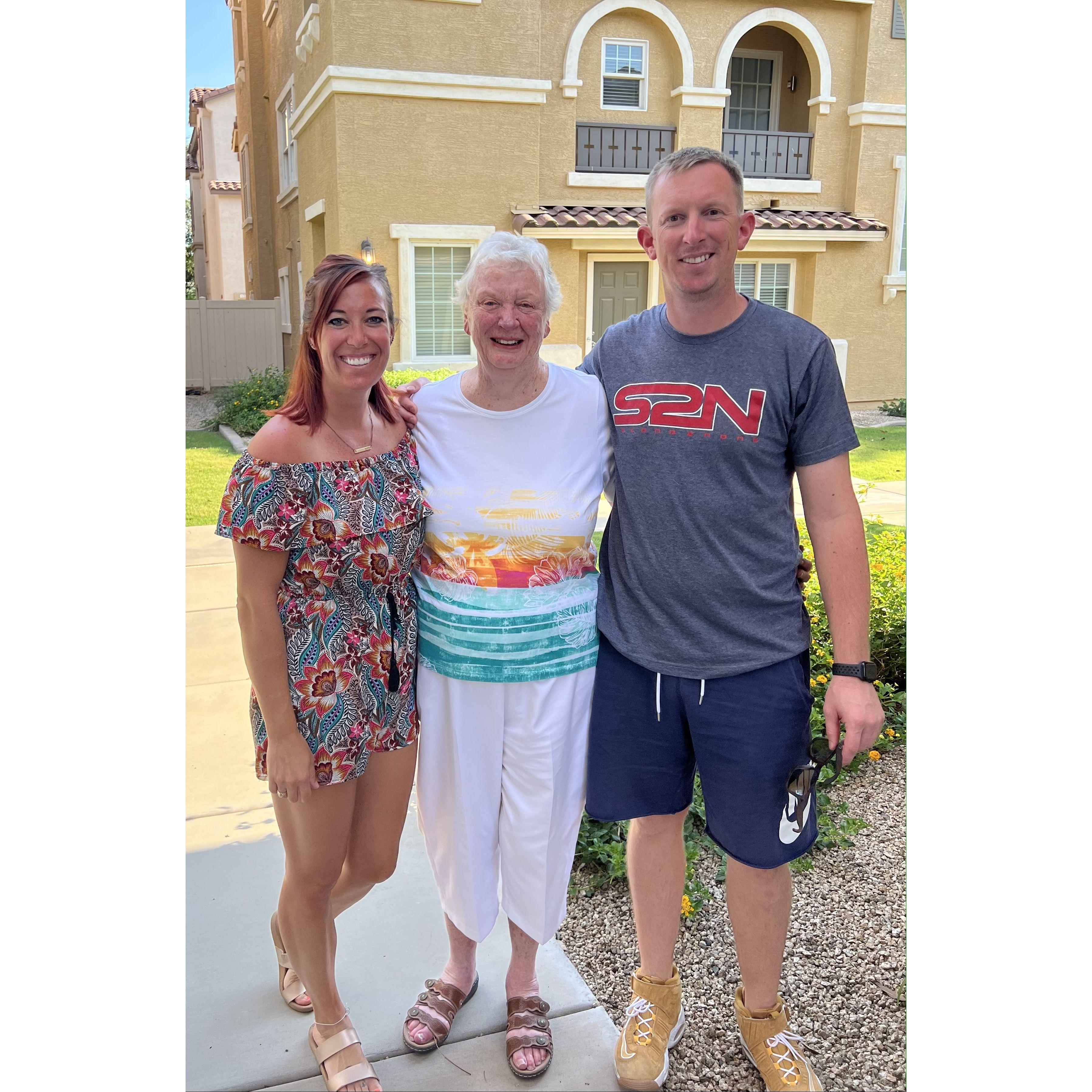 Craig's grandma was able to come visit us in August 2022.