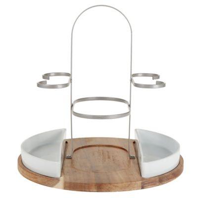 Our Table™ Hayden Wine & Cheese Caddy in White