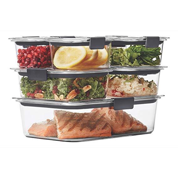 Rubbermaid Brilliance Food Storage Container, 14-Piece Set