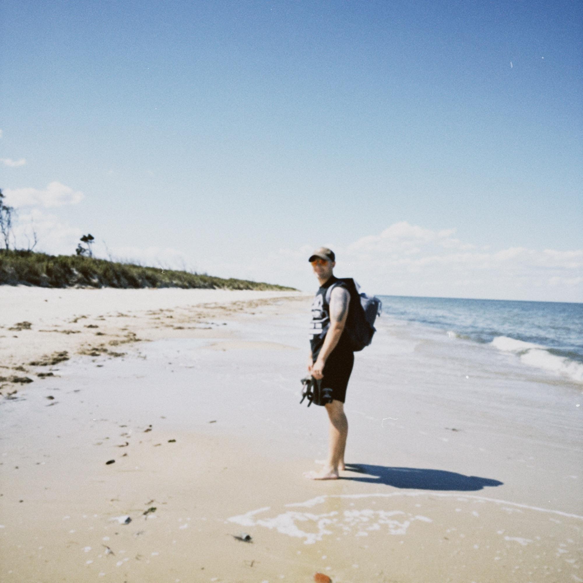 Beach hiking Grandview Nature Preserve-VA