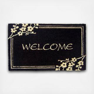 Floral Welcome Mat