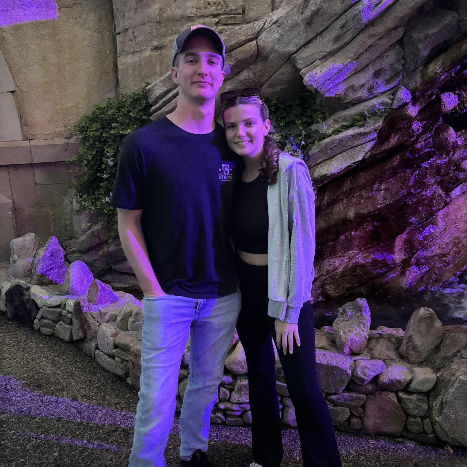 Our first of many Busch Gardens trips together.