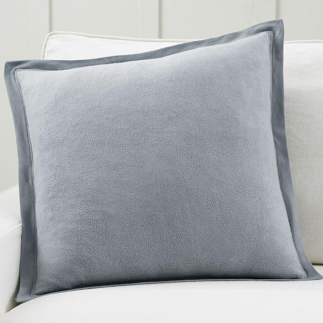 Cozy Sweatshirt Pillow Cover, 20 x 20", Cloud Blue