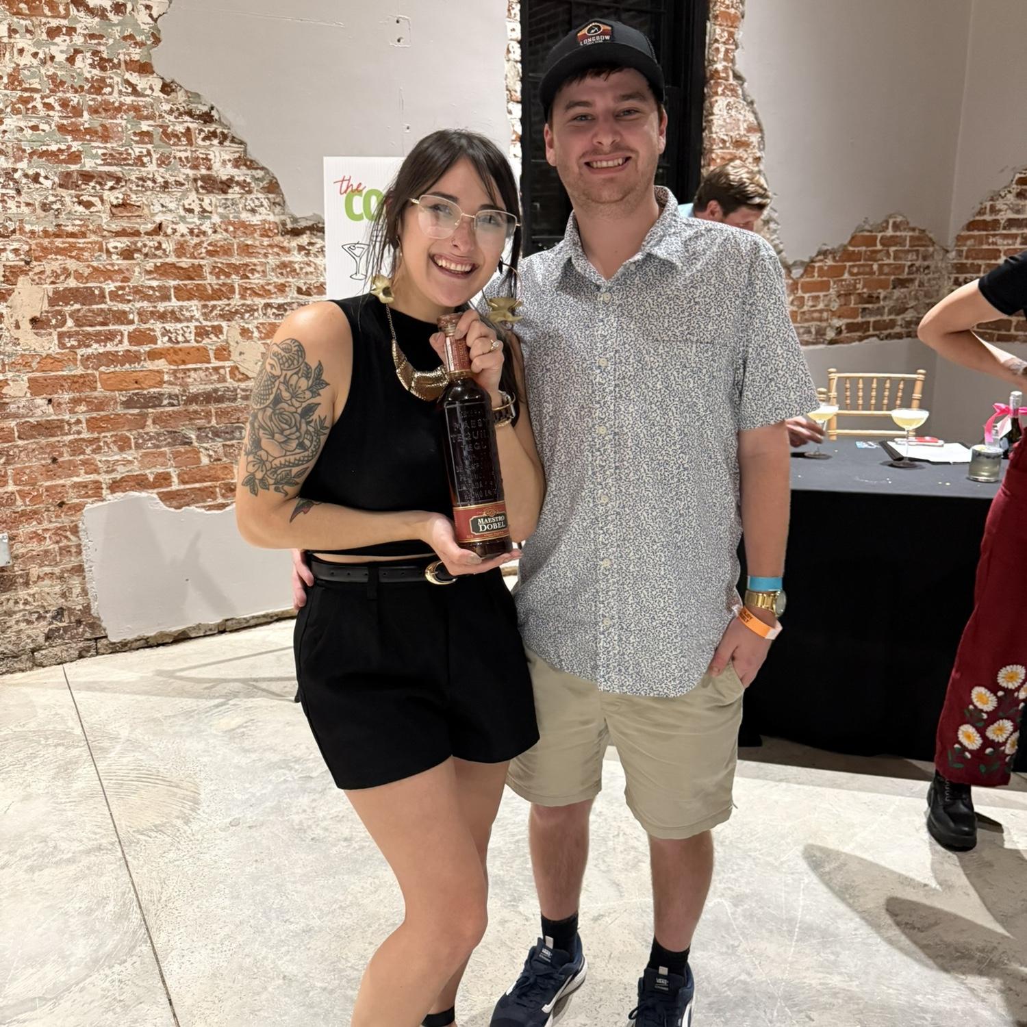 When Krisha won her first ever competition, the Columbia Food and Wine Festival's Cocktail Games! Nick had to support his favorite person!