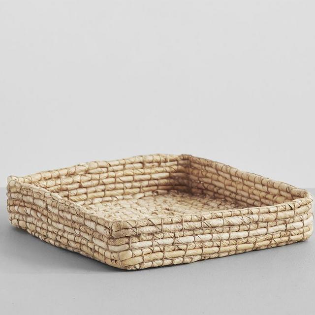 Wynne Coil Handwoven Abaca Napkin Holder - Light Natural