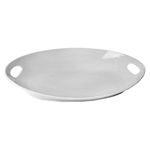 Ten Strawberry Street Oslo Oval Handle Porcelain Serving Platter - 22"