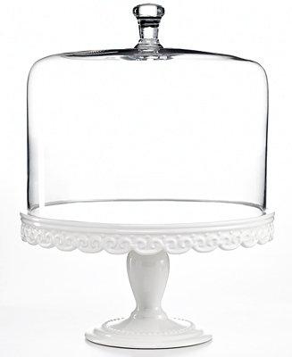 CLOSEOUT! Serveware, Embossed Cake Stand with Dome