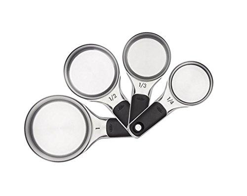 OXO Good Grips Measuring Cups with Magnetic Snaps, Stainless Steel