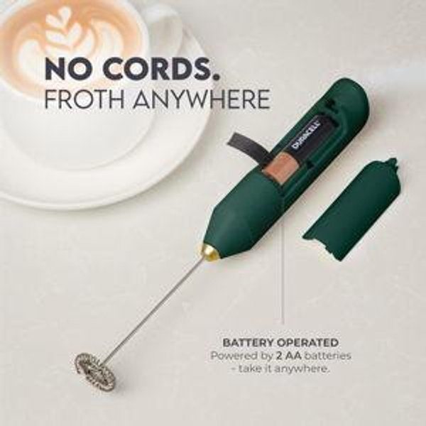 Milk Frother - Green/Gold