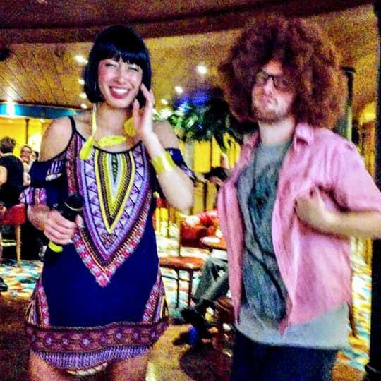 Our last night on our first ship contract together on Carnival Pride