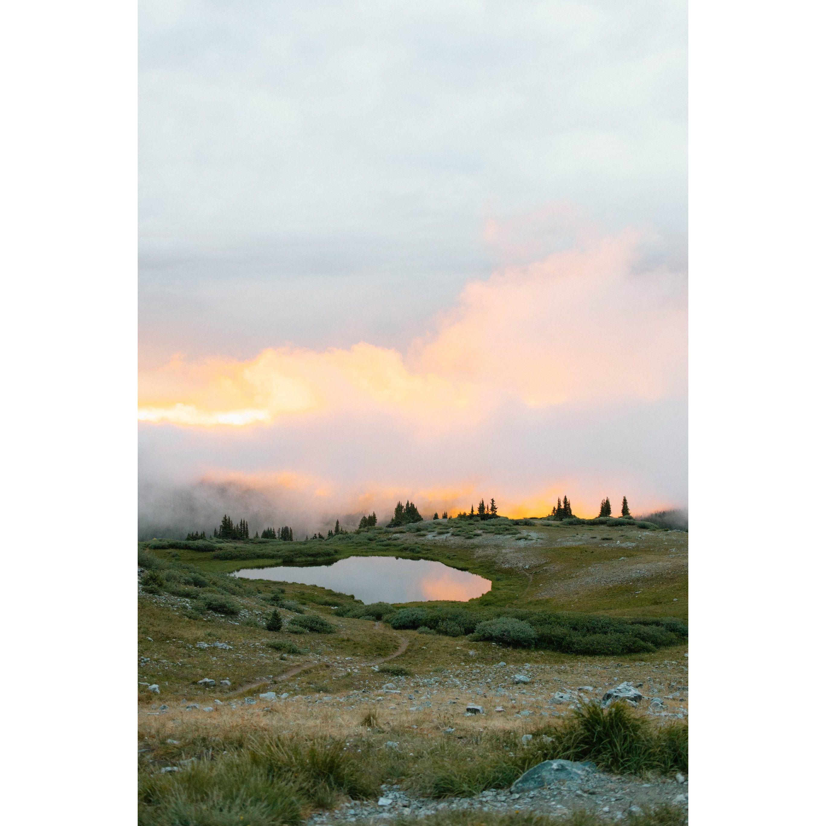 It rained the whole 3 hour drive from Denver to Buena Vista, but the Lord outdid Himself with gifting this beautiful sunset in the mountains to us for our photo session!