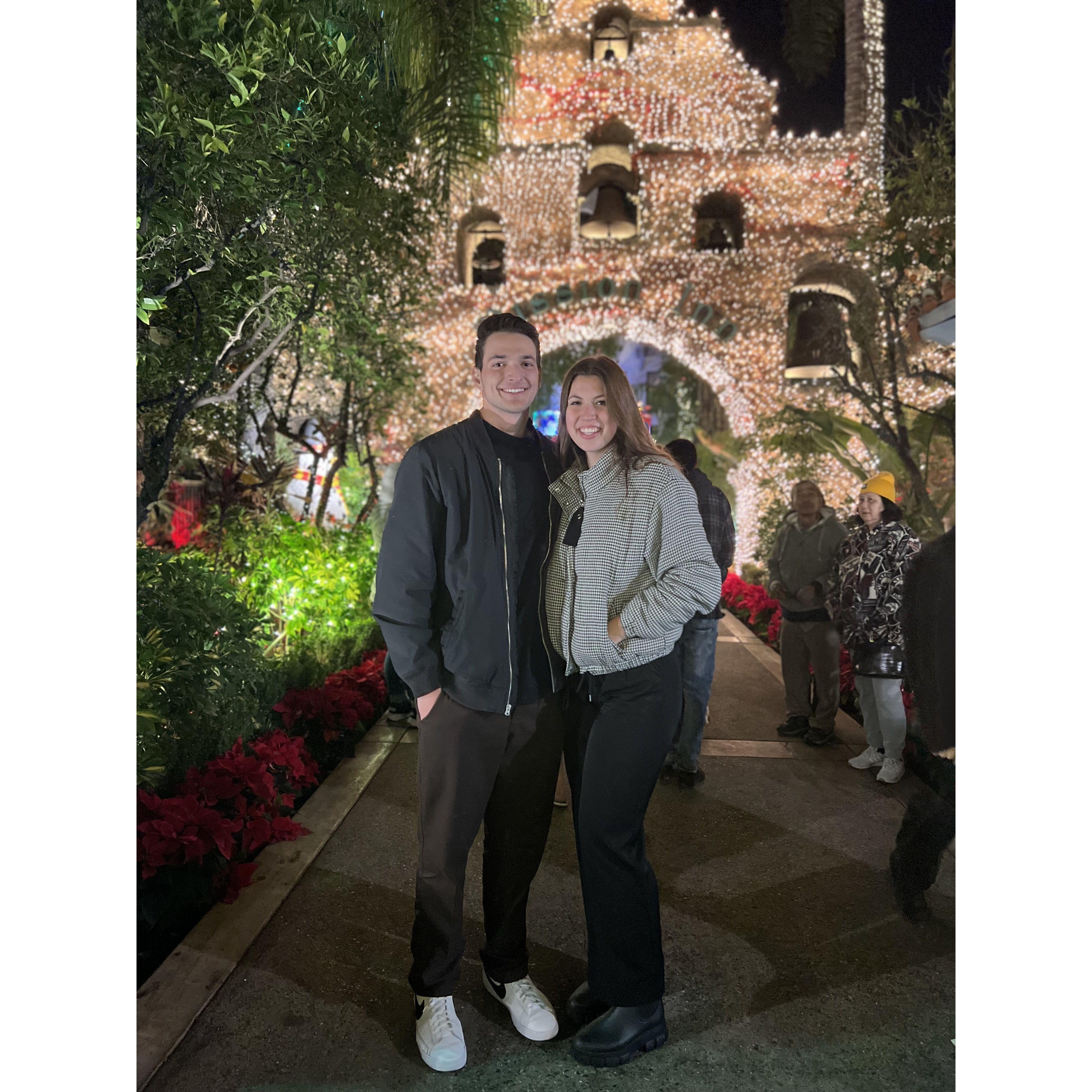 Our first date, don't we look so nervous!