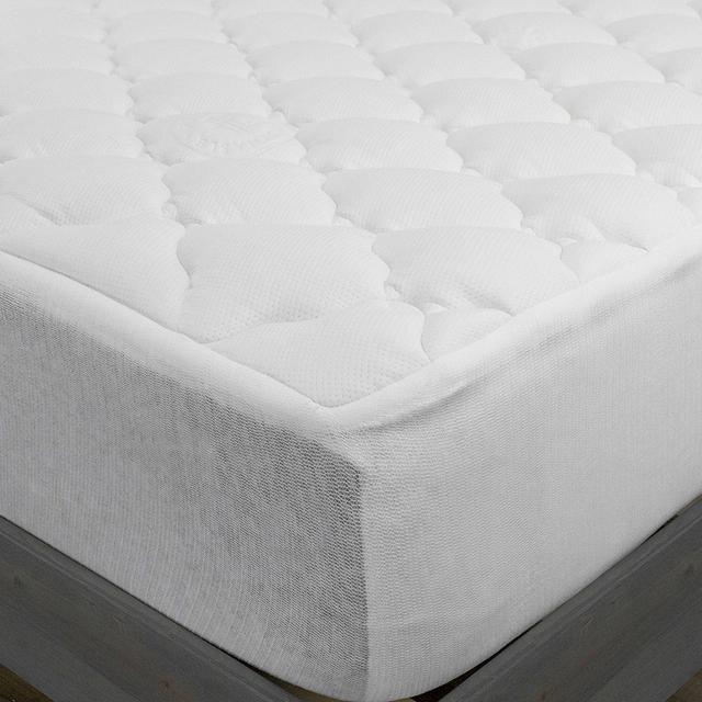 eLuxury Supply® Rayon Made From Bamboo Extra Thick Queen Mattress Pad in White