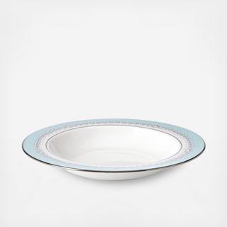 Empire Pearl Turquoise Rim Soup Bowl