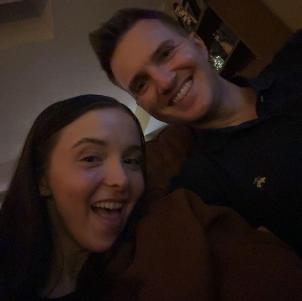 our very first photo together, on the night we met for the first time