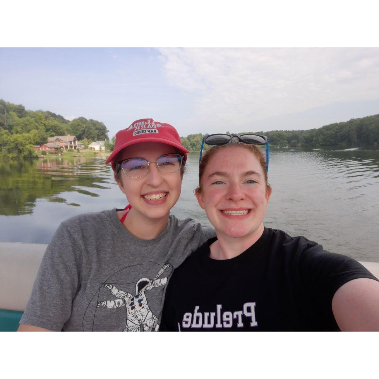 First time driving a boat