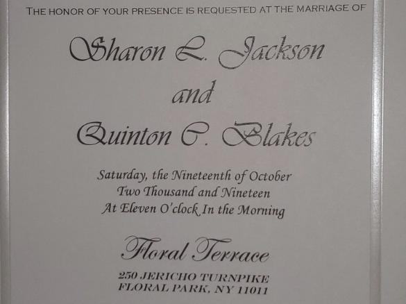 The Wedding Website of Sharon L Jackson and Quinton C Blakes