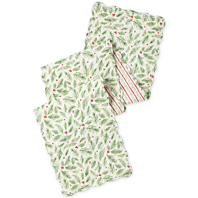 Lenox Reversible Bayberry Quilted Runner, 14" x 72"