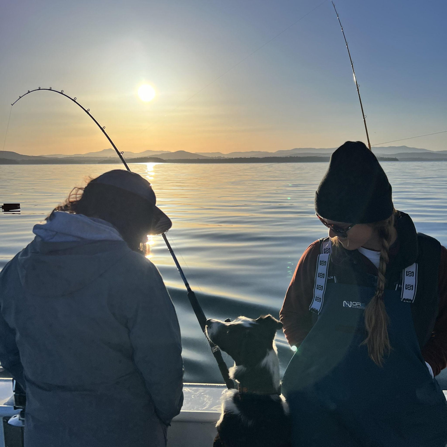 Fishing with friends.