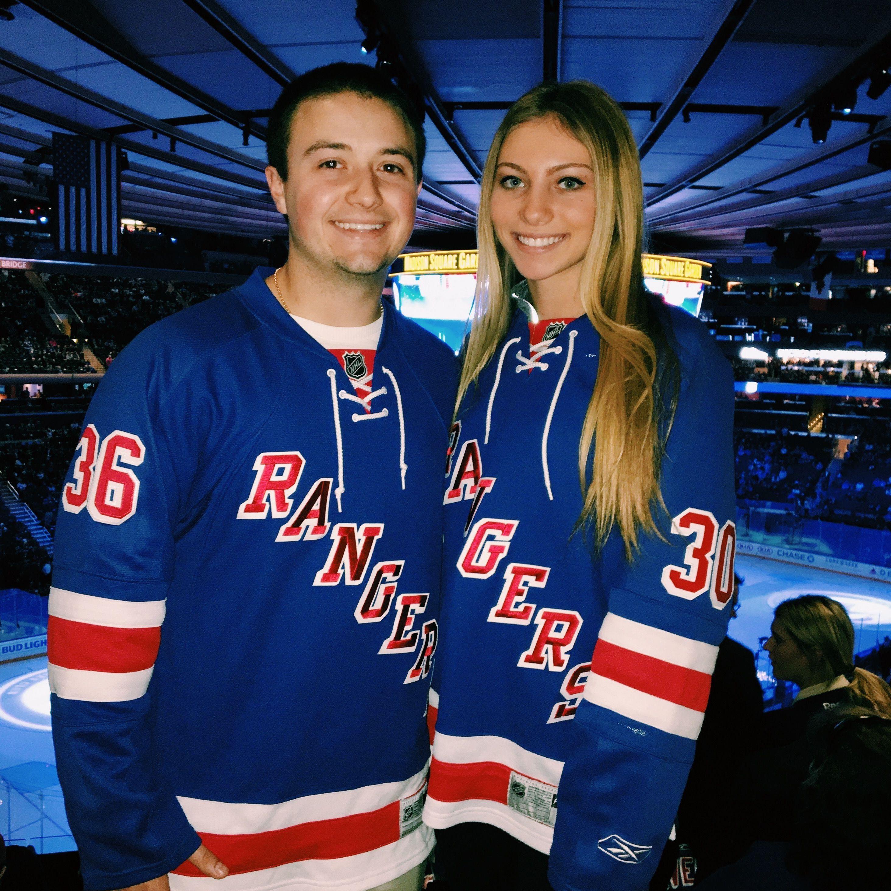 Jimmy's passion for the New York Rangers was contagious, and soon Gab found herself caught up in the excitement of the game.