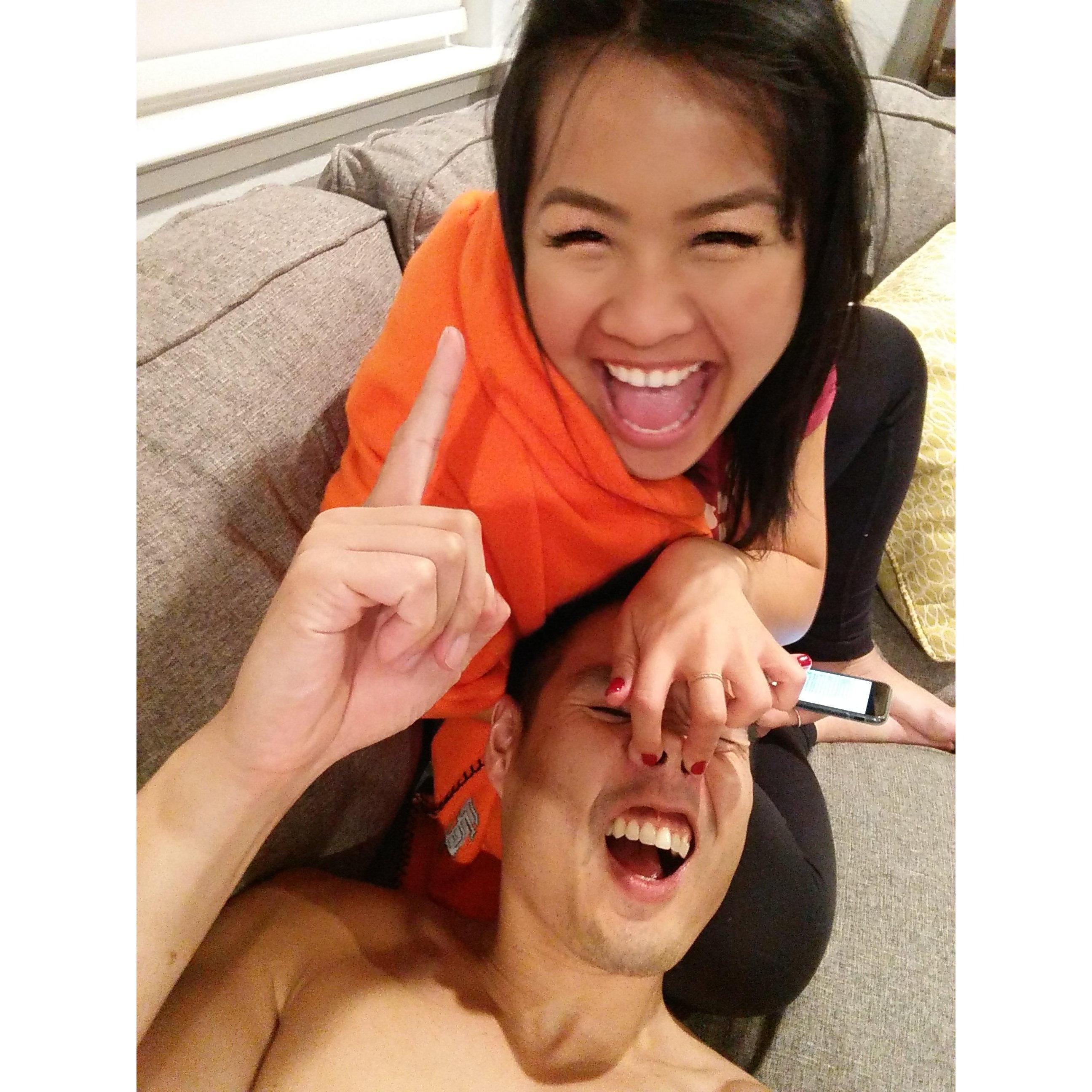 Our love is full of silly laughs