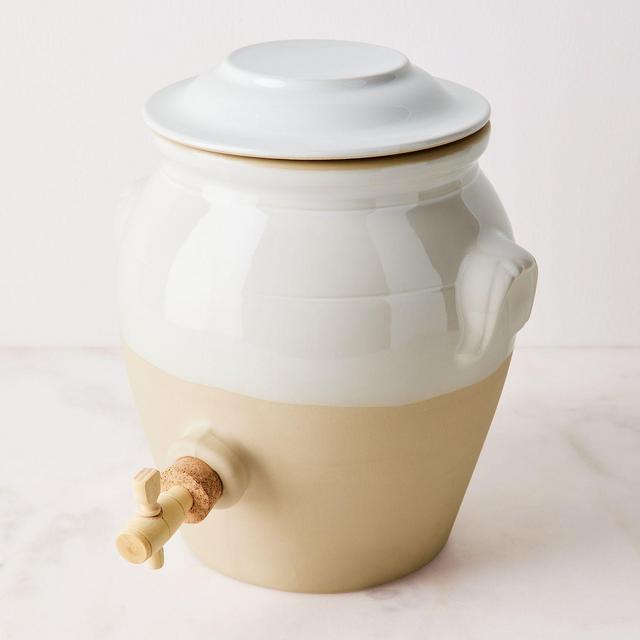 French Ceramic Vinegar Jar