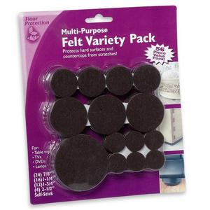 Heavy Duty 56-Piece Felt Pads in Brown